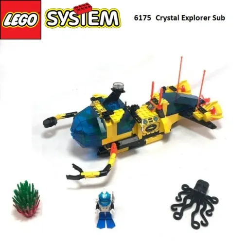 Lego® System 6175 - Crystal Explorer Sub (Incompleto)