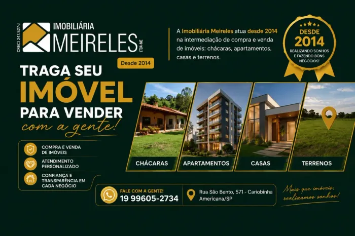 Imobiliaria, Cariobinha, Americana, SP
