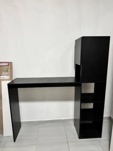Bancada gourmet 5 nichos preta