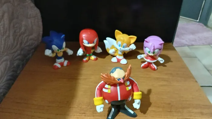 Kit 5 bonecos sonic colecionáveis