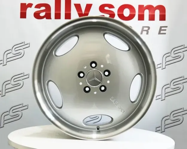 Jogo De Mercedes Monobloco Prata Brilhante 5x112 - 18x8,5 e 18x9,5 Offset 35 (Nv)