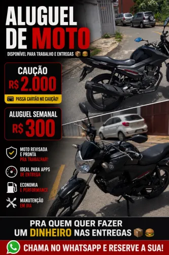 ALUGUEL DE MOTO FACTOR 150