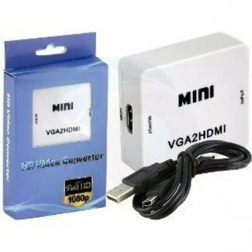 Adaptador Conversor VGA / HDMi Com Entrada De Audio P2