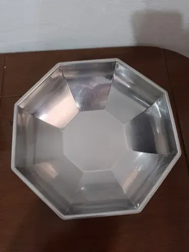 travessa octogonal em aço inox