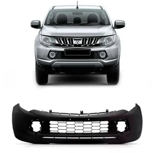 Parachoque Dianteiro Mitsubishi L200 Triton 2017 à 2020 - Preto - TYG