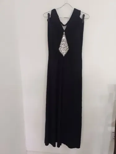 Vestido preto  longo de festa