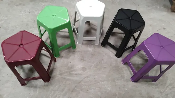 Banqueta 5 pernas plástica (DIRETO DE FÁBRICA)
