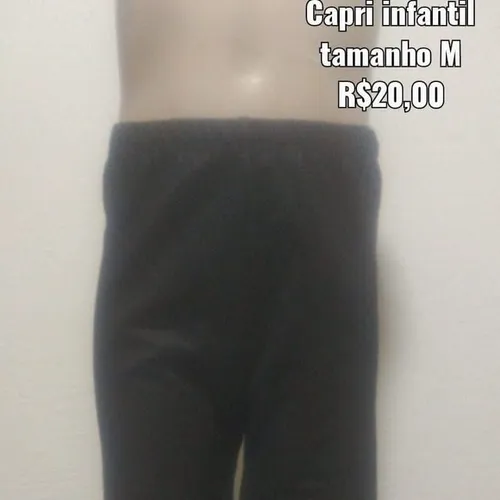 Calça e Capri infantil em malha para meninas
