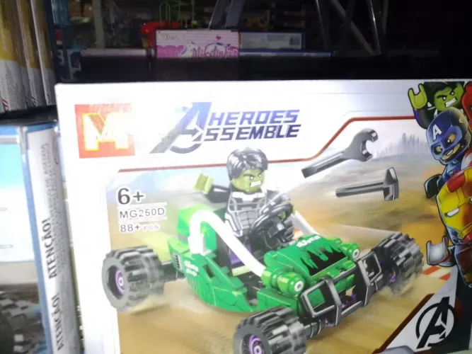 Hulk - Carrinho de corrida - LEGO - Brinquedo de montar - 88 peças