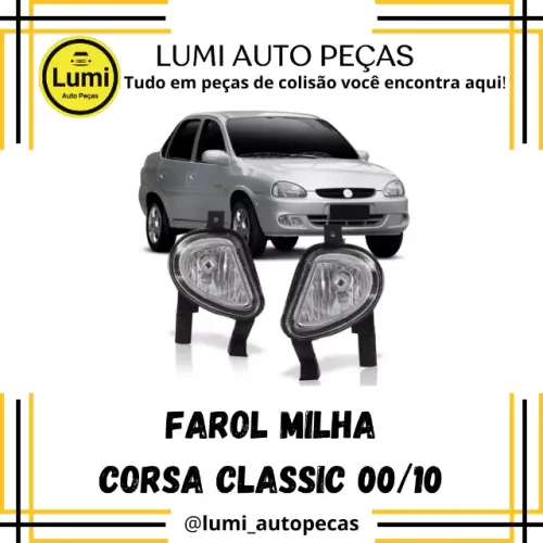 Farol Milha Corsa 2000/2010 - NOVO 