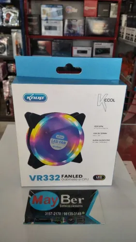 Fan Led Knup VR332 120mm para Gabinete e CPU