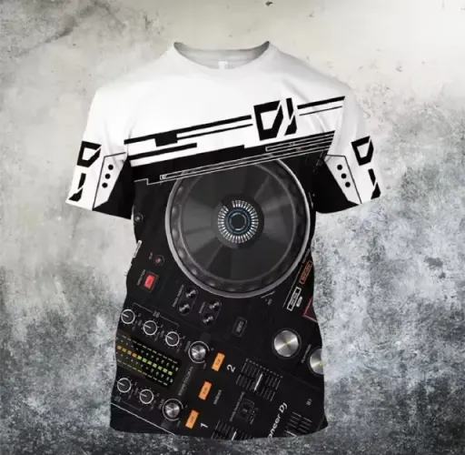 Camisa Xgg Unisex Love Guitar 3d DJ Pickup Prosperar Music 3d
