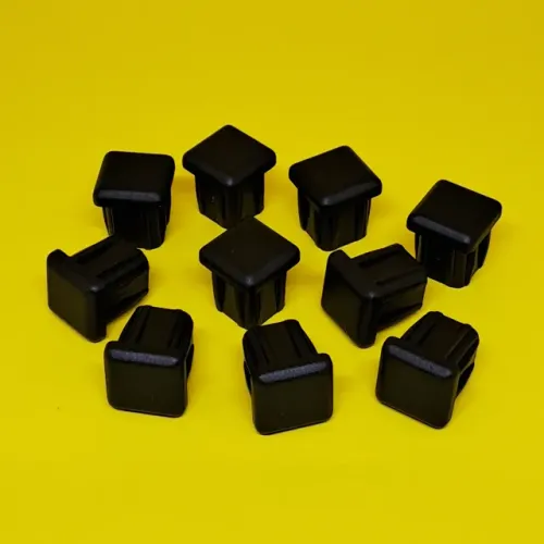 Ponteiras Plásticas Preta 15x15 cm Encaixe Interno para Metalon (20 Unidades)