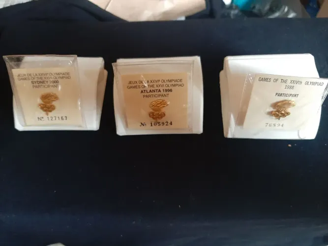 Pins de atleta participante das olimpiadas
