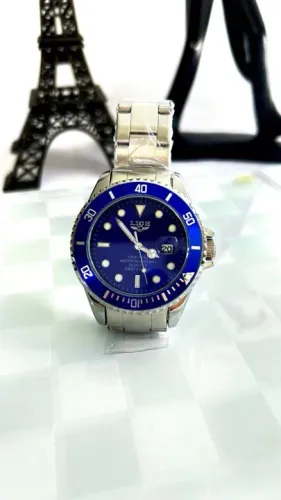 Relógio azul Lige original a prova d'água