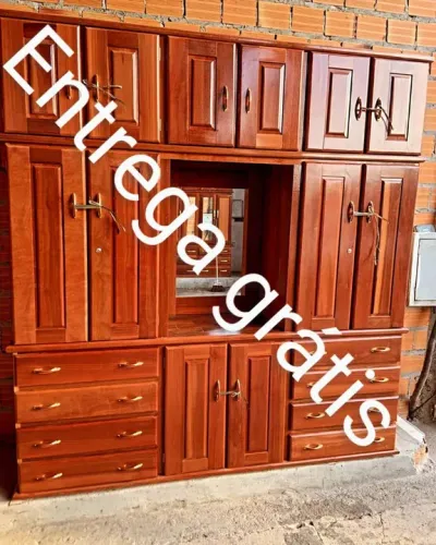 Guarda roupa casal 12 portas e 8 gavetas - novo