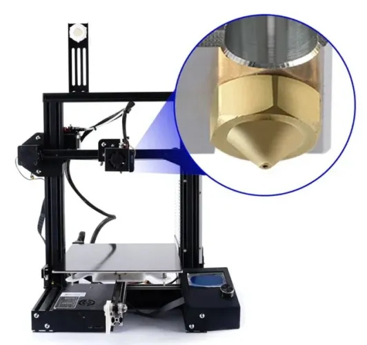 Bico de latão  v6 0.4m6 roscado 1.75  v5 v6 hotend impressora 3d Kit 2 Unidades CP 748