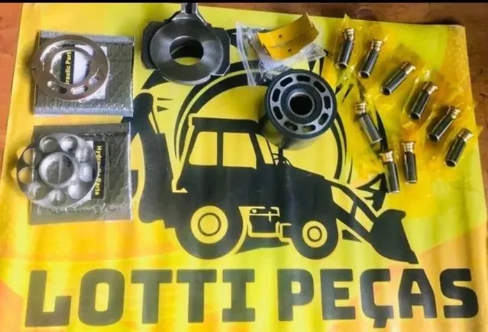 Pistão, placa válvula, placa retenção, mancal (Bomba CAT 416E)