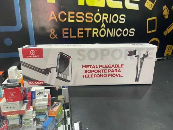 Suporte para Celular Tablet de Mesa Braço Articulado Dobravel Ajustável