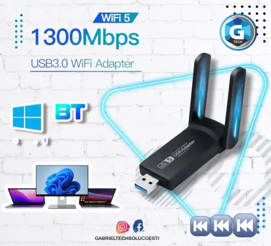 Wifi 6 -5ghz Usb3.0 1300mpbs Dual 5g Windows 10/11