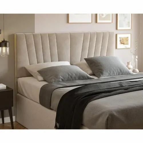 Cabeceira para Casal Queen Rubi 162cm com Tecido Veludo - Estofados Linhares