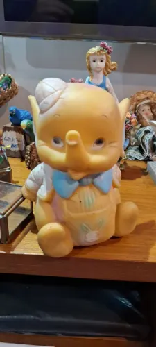 2 Antigos Elefantes de brinquedo antigo
