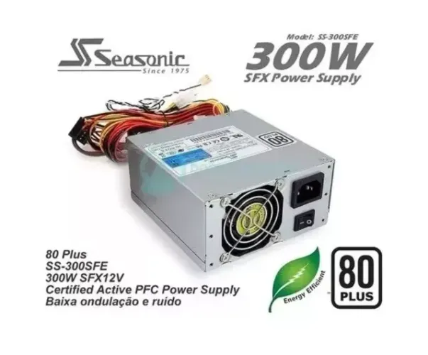Fonte SFX Seasonic 300w 80plus PFC