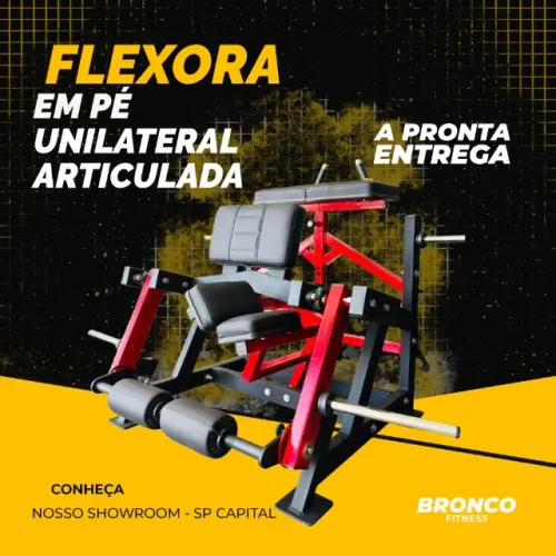 Flexora Vertical Unilateral Articulada Bronco Fitness