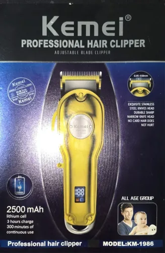 Máquina de Cortar Cabelo Kemei KM-1986 - Profissional