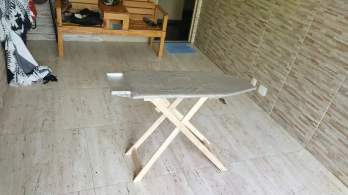 Tábua de Passar Roupa de Madeira - Nova tecido termico @dicasabh 