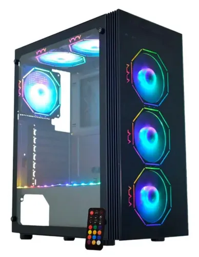 Gabinete Gamer Gaming Master Kmex 3 coolers Fans RGB (NOVO)