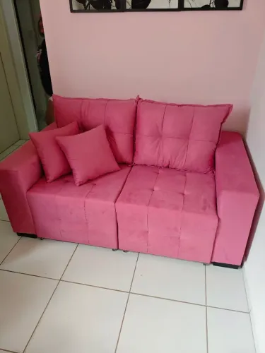 Sofá Cama Pink de Suede