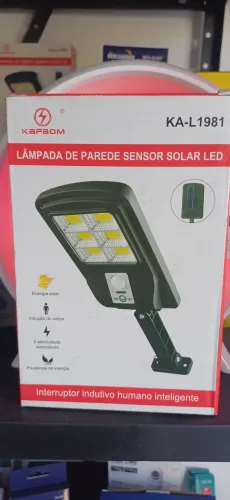 Luminária Solar LED de Parede com Sensor KA-L1981