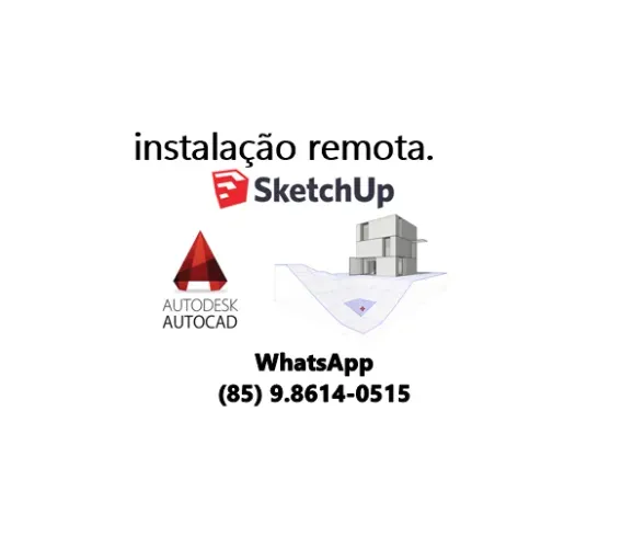 ~Autcad / sketch - instaçao completa e remota.