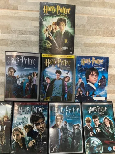 Coleção completa de DVDS do Harry Potter 