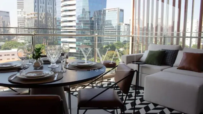 Forma Itaim - Apartamento mobiliado em prédio moderno com 1 quarto à venda no bairro Vila