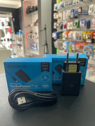 Carregador Motorola TurboPower 18W - USB Tipo-C