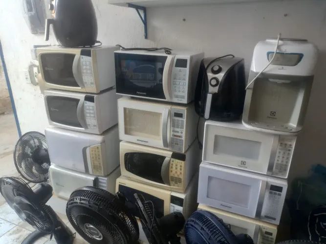 Ventiladores, microondas, liquidificadores  e furadeiras usados 