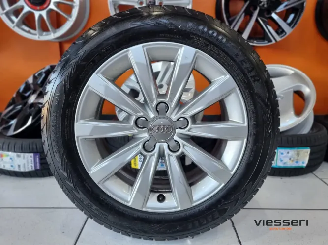 Jogo de rodas e pneus usados - Original Audi A3 - aro 16 + Pneus Goodyear