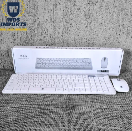 Kit Teclado Mouse Sem Fio Slim Wireless