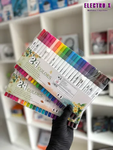 Canetinhas para colorir 24 cores