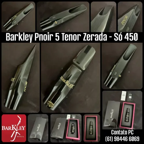 Boquilha Barkley PNOIR 5 - Sax Tenor PROMOÇÃO 