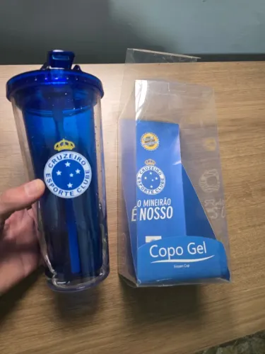 copo gel congelante cruzeiro com canudo