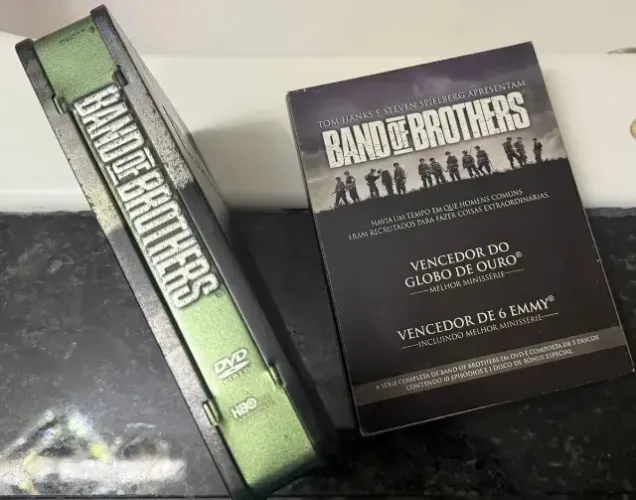 Box Dvd Band Of Brothers A Série Completa Caixa De Metal Steelbook Discos Impecáveis Zero