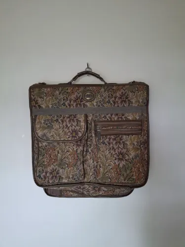 Mala antiga bolsa de terno para viagem