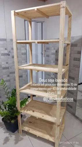 Vendo estante industrial em pinos