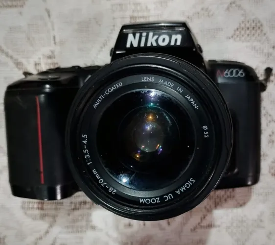 Câmera Nikon N6006 Lente Objetiva Sigma