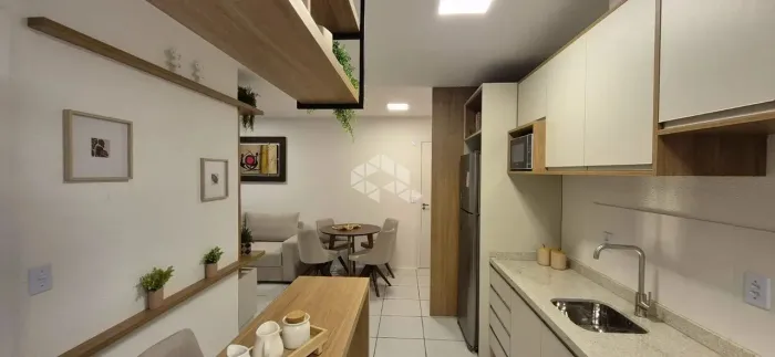 Apartamento na planta com 02 dormitórios e 1 vaga no bairro Ana Rech em Caxias do Sul