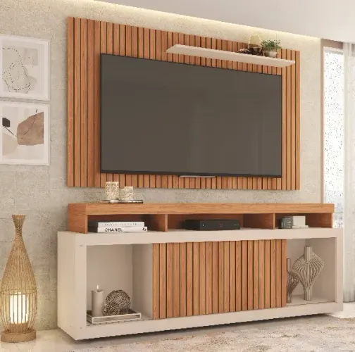 Conjunto Rack com Painel Lisper Já Monta na Hora