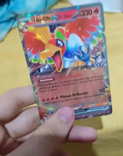 Carta Pokémon Ho-Oh EX - Colecionador